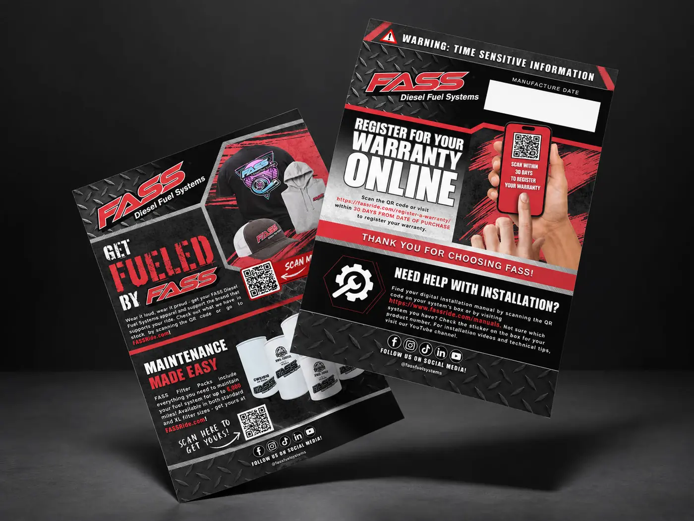 FASS warranty flyers